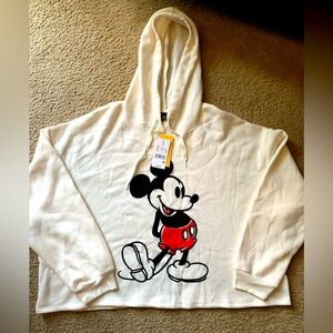 NWT Disney Mickey cropped hoodie